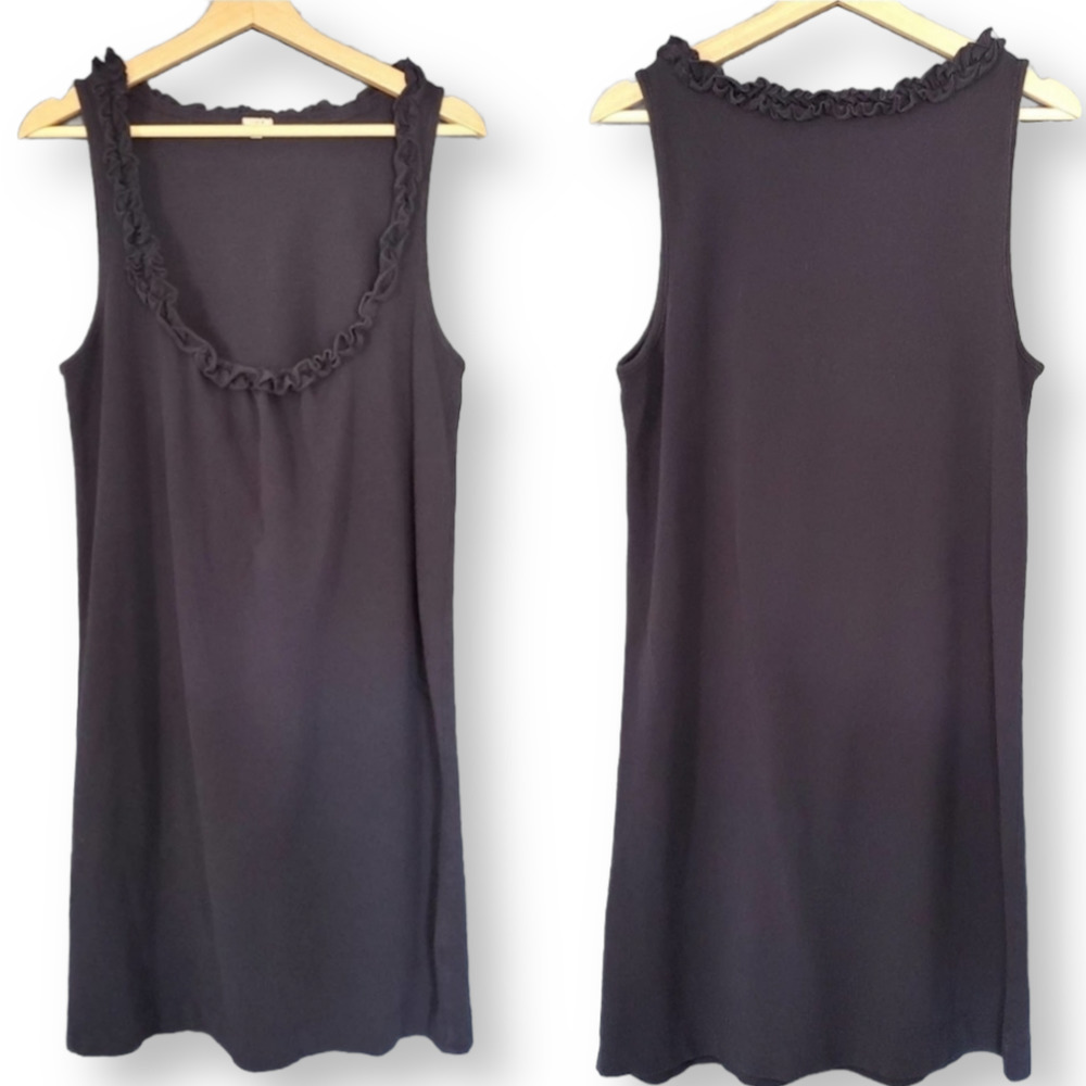 J. Crew Scoop Neck Sheath Dress Navy Sz M